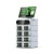 Import 16 slot integrated stackable mobile phone powerbank charging station share power bank rental station with screen vending machine from China
