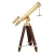 Import 18 inch Double Barrel Golden Telescope With Wooden Tripod Stand Antique Look CHTEL5000 from India