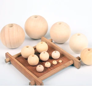 18mm DIY Handmade Natural Maple Wooden Beads