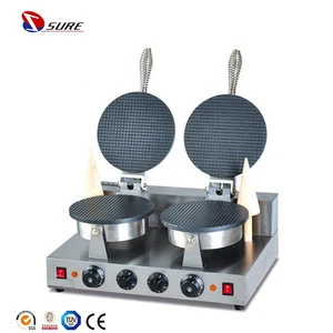 2 Hot Plate Waffle Maker with Timer