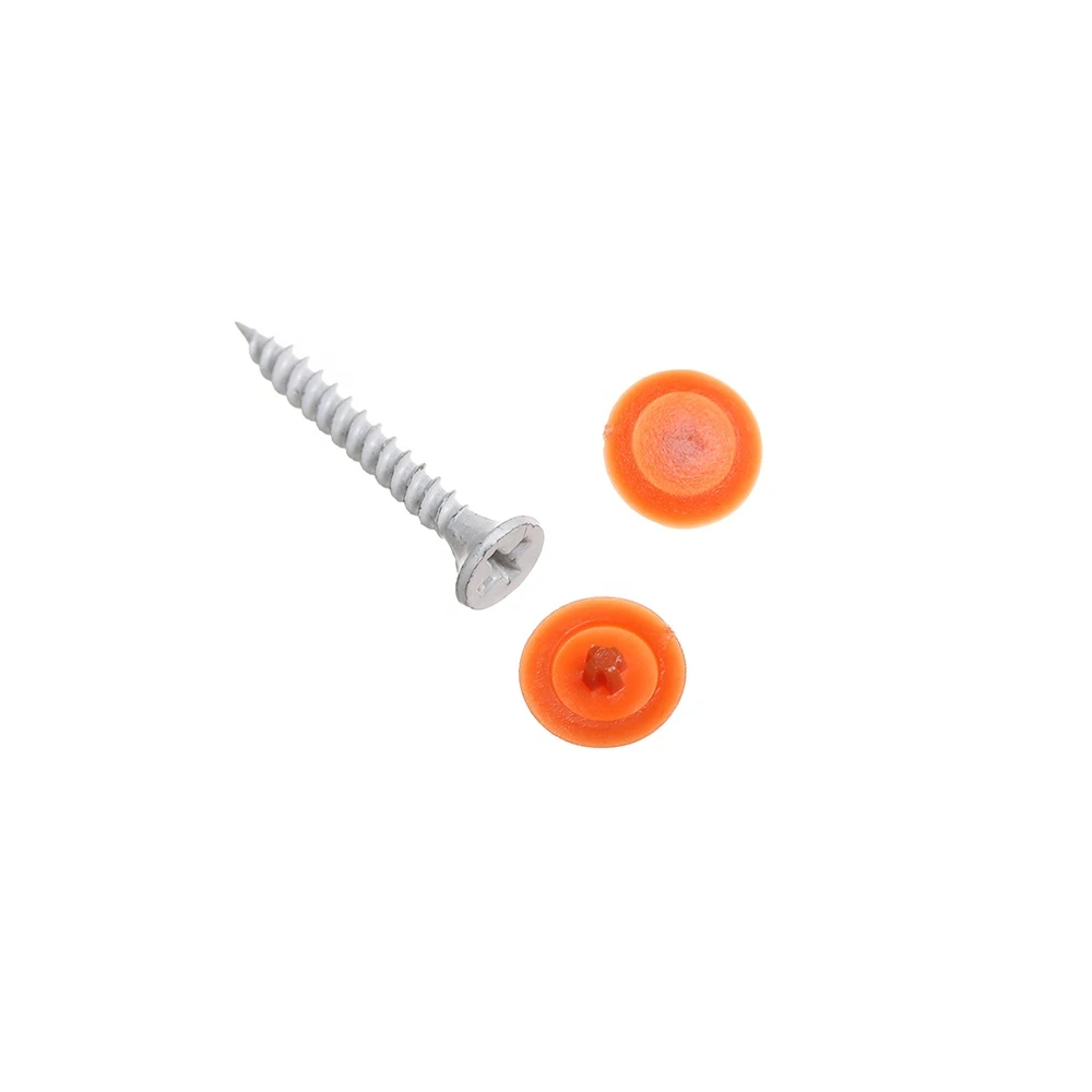 200ZY/Bag Plastic Nuts Bolts Covers Practical Self-tapping Screws Decor Cover Exterior Protective  Furniture Hardware