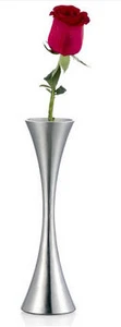 2017 decorative flower vase stainless steel metal vase