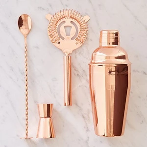 2017 New copper cocktail shaker bar tool set