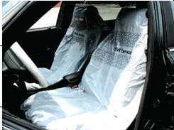 2017 SAR Disposable clear plastic car seats cover design
