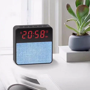 2018 Best Seller Fm Alarm Clock  Bluetooth Speaker Wireless Car Portable Home Theater Active Karaoke Led Flame Light Powered Pa