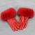 Import 2018 new arrival and new design in winter for fox fur gloves from China