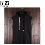 2018 new design OEM wholesale pullover populahr sleeveless  hoodies