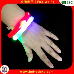 2018 Night Party Supplies Fiber Optic Tube LED Flashing Bracelet Manufacturer China LED Flashing Bracelet