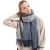 Import 2020 100% wool scarf soft comfortable reversible knitted scarf from China