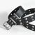 Import 2020 Hot Selling Punk Teens Leather Belts, Double Needle Buckle PU Leather Belts With Star Holes from China