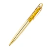 2020 luxury rose gold fat tube DIY floating pen sequin liquid glitter gift ball pen with custom logo
