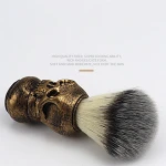 2020 new style  Halloween Beard Brush Skull Head synthetic Hair Men Shaving Brush