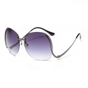 2020 sun glasses women luxury rimless oversized shade sunglasses lunette de soleil femme