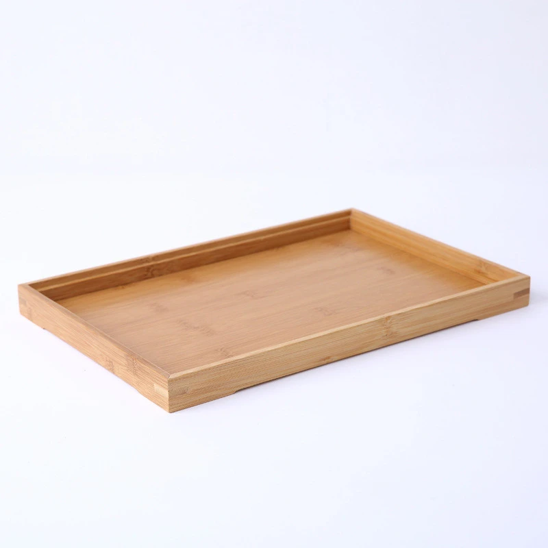 2021 Eco friendly bamboo fiber tabletop dinnerware serving tray