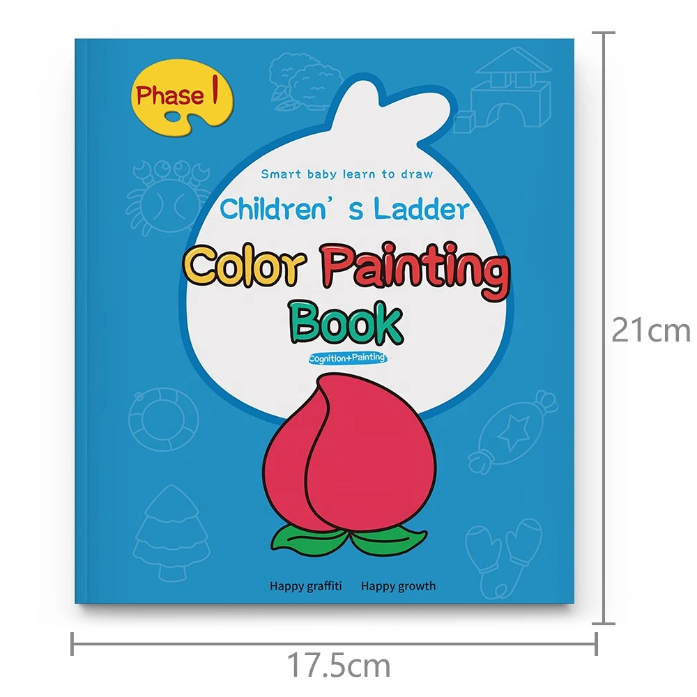 2021 factory sale children early education phase 1 children color painting drawing coloring kid graffiti drawing book