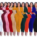 2021 fashion business wear uniform casual suit  clothes for women
