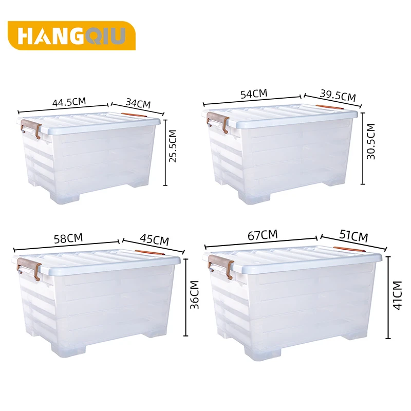 2021 new arrival reinforced strong sealed office storage plastic box with lid