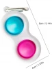 2021 new hotsale Gobang silicone keychain pop push bubbles simple dimple fidget sensory toys stress relieving toy