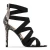 Import 2021 New Pattern elastic strap sandals stiletto cross strap sandals high heel shoe vase leather high heels stiletto from China