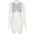 Import 2021 Summer WomenS Fashion Sexy Bodycon Dresses Contrast Color White Bodycon Dress Women from China