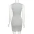 Import 2021 Summer WomenS Fashion Sexy Bodycon Dresses Contrast Color White Bodycon Dress Women from China
