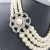 Import 2021Beautiful Choker 3 Row Multi Layer Necklace Imitation Pearl Necklace Jewelry White Yiwu Manufacturer from China