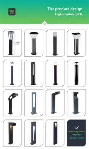 2022 High Quality 80cm AC 85-265V High Bollard Light Led Lawn Light Garden Modern Garden Column Lawn Lamp Cast Aluminum Outdoor