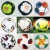 Import 21-22 league match soccer ball yellow top quality PU seamless bonded size 5 football training balls size 4 custom print LOGO from China