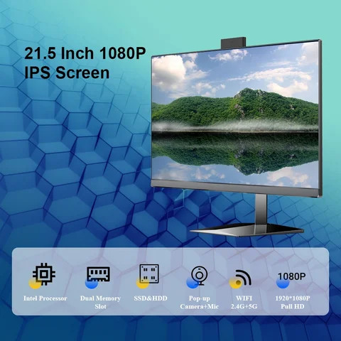 Buy 21.5 Inch Computer All In One Core I3 10th Intel All In One Gaming ...