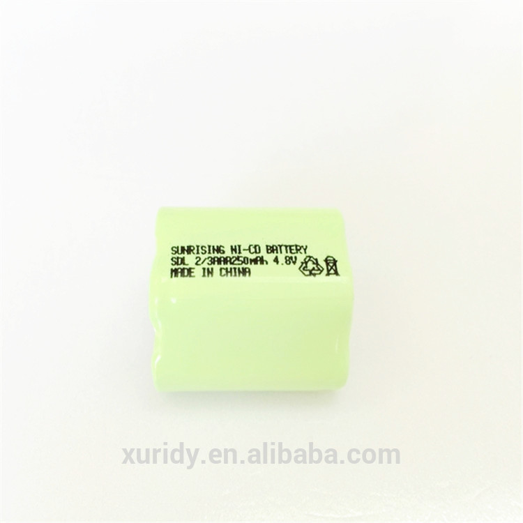 Buy 2/3aaa X 4 Nimh Battery Pack 250mah 4.8v Nickel Metal Hydride ...