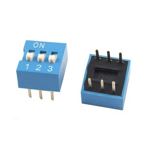 2.54mm Pitch Double Row Slide 3 Position DIP Switch