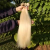 26 - 40 inch cheap price brazilian blonde straight hair bundles #613 hair weave extension 100% unprocessed raw virgin human hair