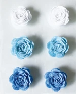 28807  colorful Decorative Handmade Felt Adhesive rose Flower