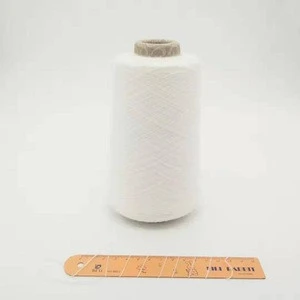 28S/2 Raw white viscose polyester nylon blended yarn rabbit fur like core spun yarn
