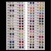 2mm-25mm full colors loose ABS half cut pearls, colorful flatback pearls for clothing