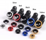 3-in-1 Wide Angle Macro Fisheye Lens Camera Kits Mobile Phone Lenses with Clip for iPhone