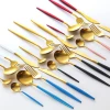 304 Stainless Steel Matte Brushed Copper Plated Cutlery/Flatware Set