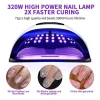 320W ultraviolet light-emitting diode nail lamp Having 72 light beads Polishing nail dryer Professional UV diode nail dryer