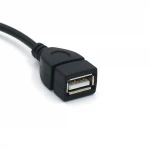 3.5mm Male Aux Audio Jack to USB 2.0 Female Converter Adapter Cable Car Auto MP3