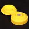 38-400 snap on flip top dispensing closure with cross slit self sealing silicone valve