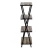 Import 4-Tier Storage Open Rack Book shelf in Living Room Wood Look bookshelf Accent Furniture Shoes Display Metal Frame from China
