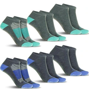 5-Pairs of Ladies Slazenger Performance DRI-99 Tech Cushioned Low-Cut Socks (Assorted Colors Available)