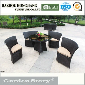 5 star hotel outdoor or balcony use chatting chair and coffee table set furniture rattan french sofa