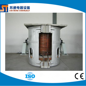 500kg Capacity Tiltable Stainless Steel Induction Melting Furnace for Steel ,Cast Iron, Copper Melting recycling