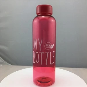 500ML Plastic Water Bottle with Custom Logo BPA Free Water Bottle Promotional Drinkware