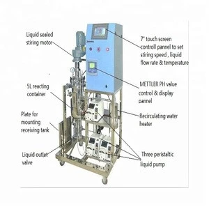 5L Automatic Liquid Phase Reactor with Heating & pH Control for Ternary System