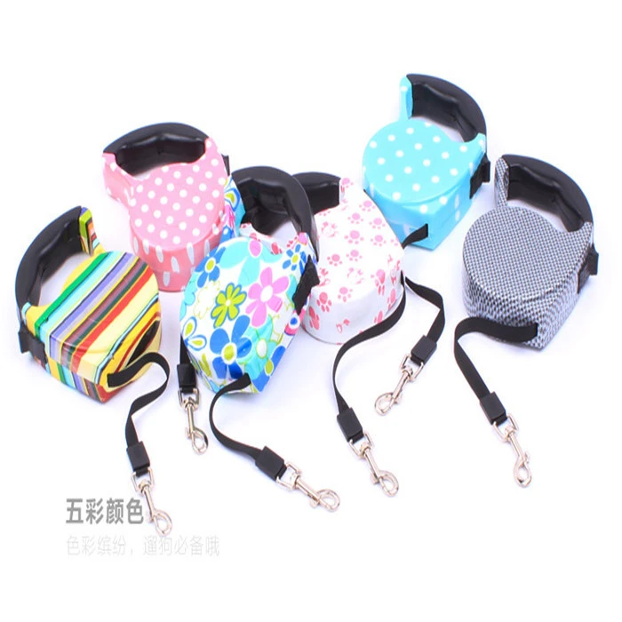 5M Automatic Pet Dog Harness Retractable Dog Collar Pet Traction Rope Chain Harness for Dog Accessories