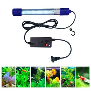 5W 7W Aquarium UV Clean Light Submersible Waterproof UVC Lamp Water Clean Green Algae Clear for Fish Tank Pond