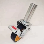 6 Inch aluminum scaffolding wheel with adjustable leg