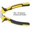 6 Inch Combination Pliers with TPR Handle Heavy Duty for Linesman